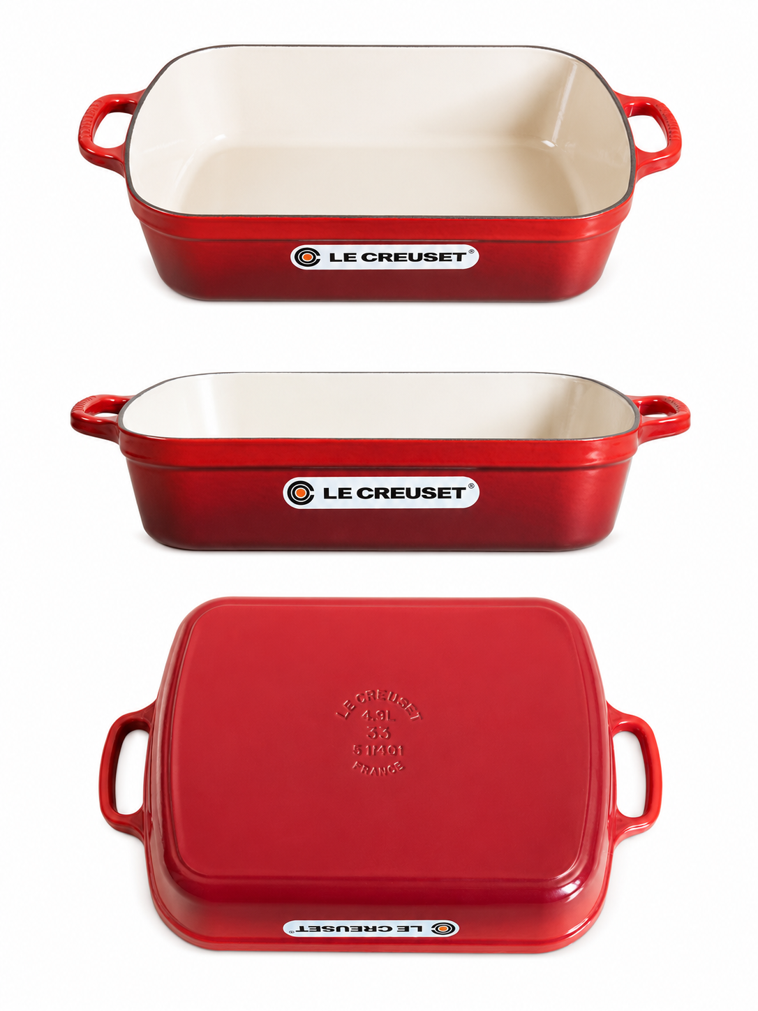 Le Creuset rechthoekige ovenschaal 33 cm – Cerise