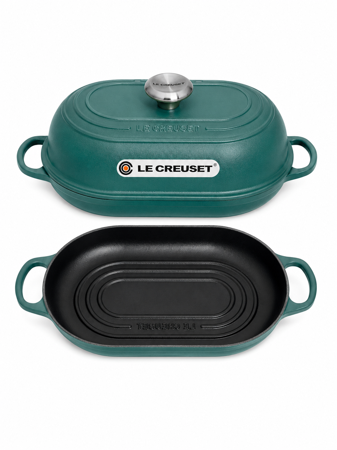 Le Creuset gietijzeren broodpan 29 cm – Forêt (ovaal)