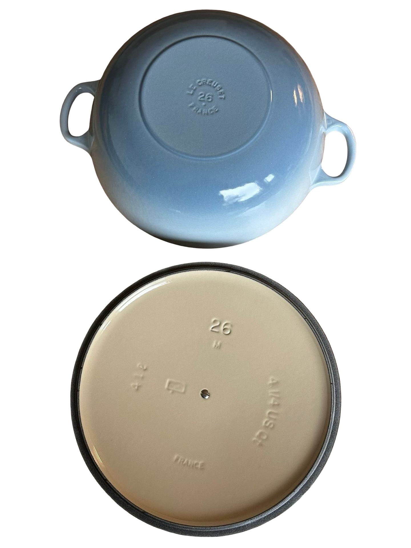Le Creuset Holly Marmite 26 cm – Coastal Blue