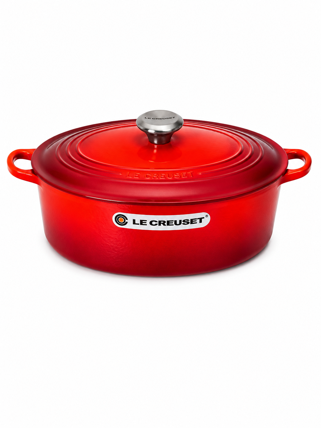 Le Creuset gietijzeren braadpan 31 cm – Cerise (ovaal)