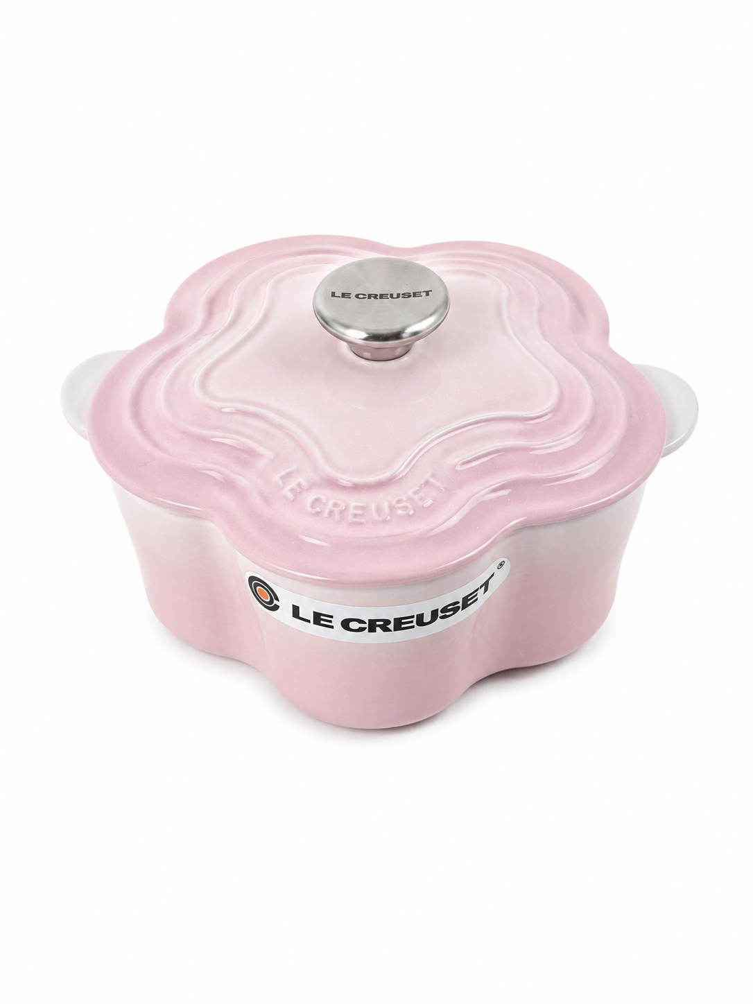 Le Creuset bloemvormige braadpan 20 cm – Shell Pink