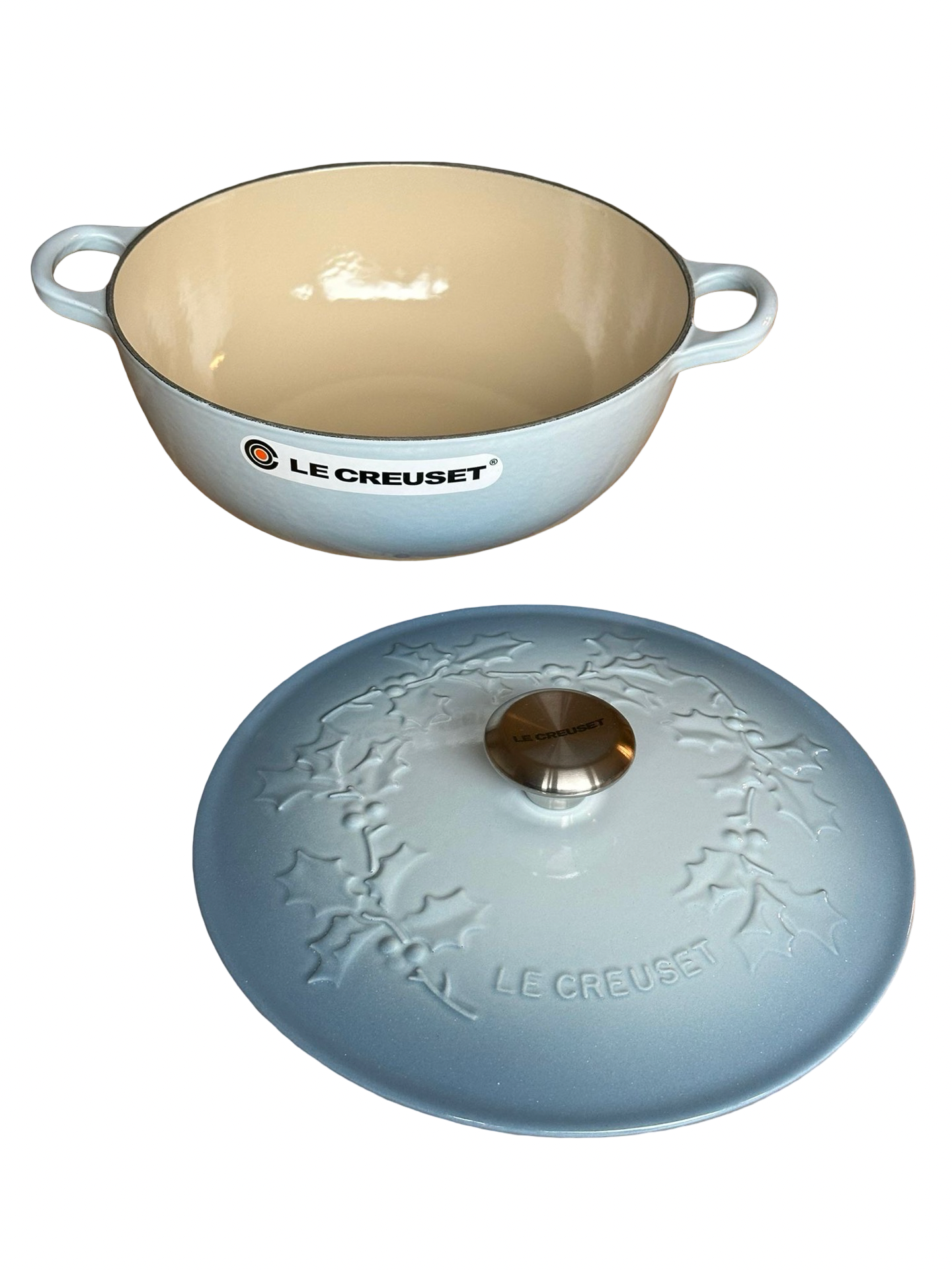 Le Creuset Holly Marmite 26 cm – Coastal Blue