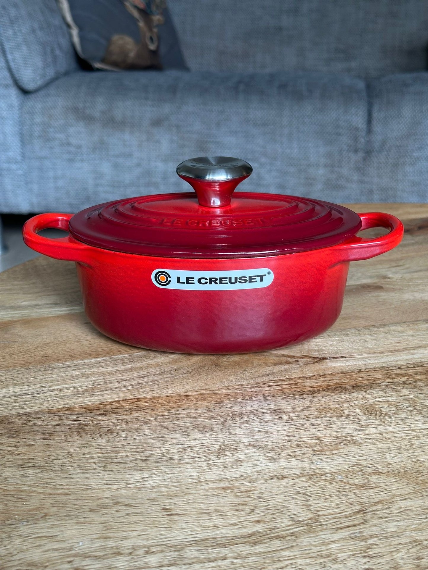 Le Creuset gietijzeren braadpan 17 cm – Cerise (ovaal)